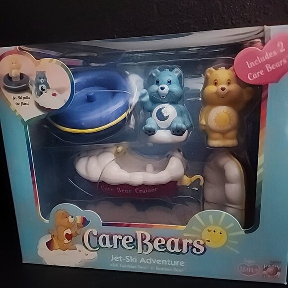 Care Bears Care A Lot Jet Ski Funshine & Bedtime Bear NIP 2003 - Picture 1 of 7